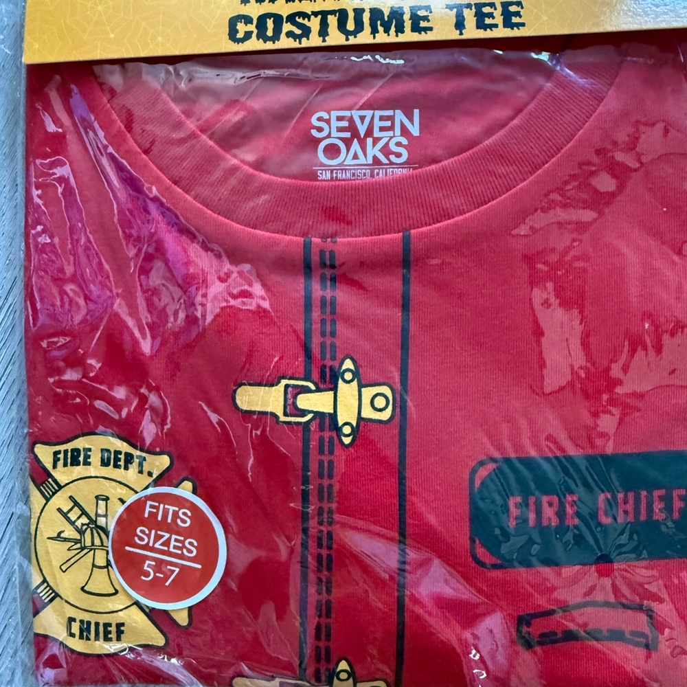 Halloween costume tee 5-7 years